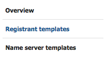 Registrant templates