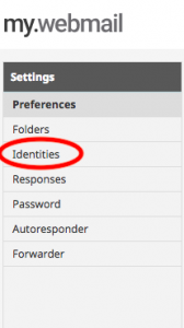 Click on Identities