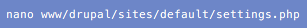 /sites/default/settings.php
