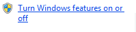 Turn Windows Features On or Off