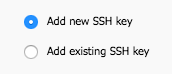 Add SSH key