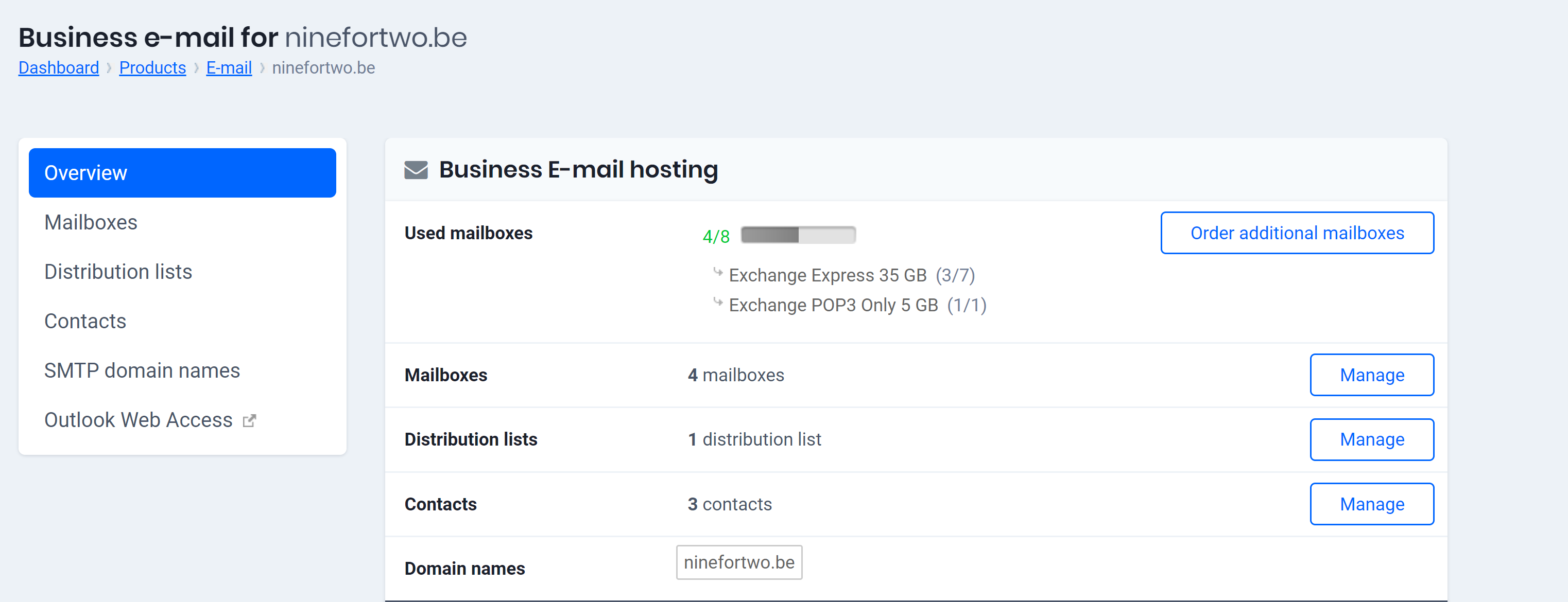 Outlook Web Access Exchange