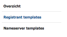 Registrant templates