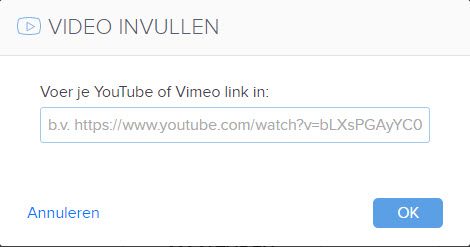 video invullen