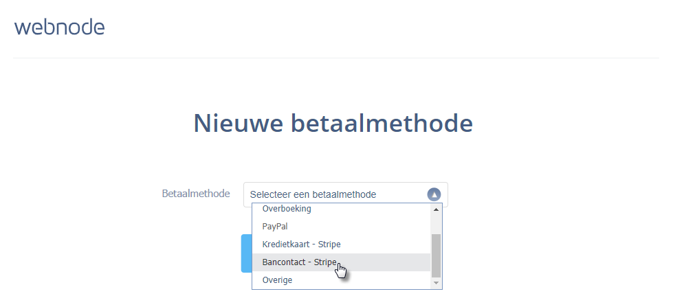 nieuwe betaalmethode kiezen